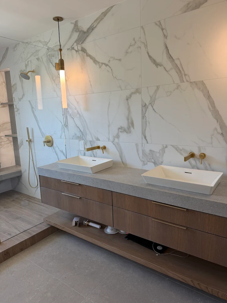 Bathroom remodeling project by EG Construction