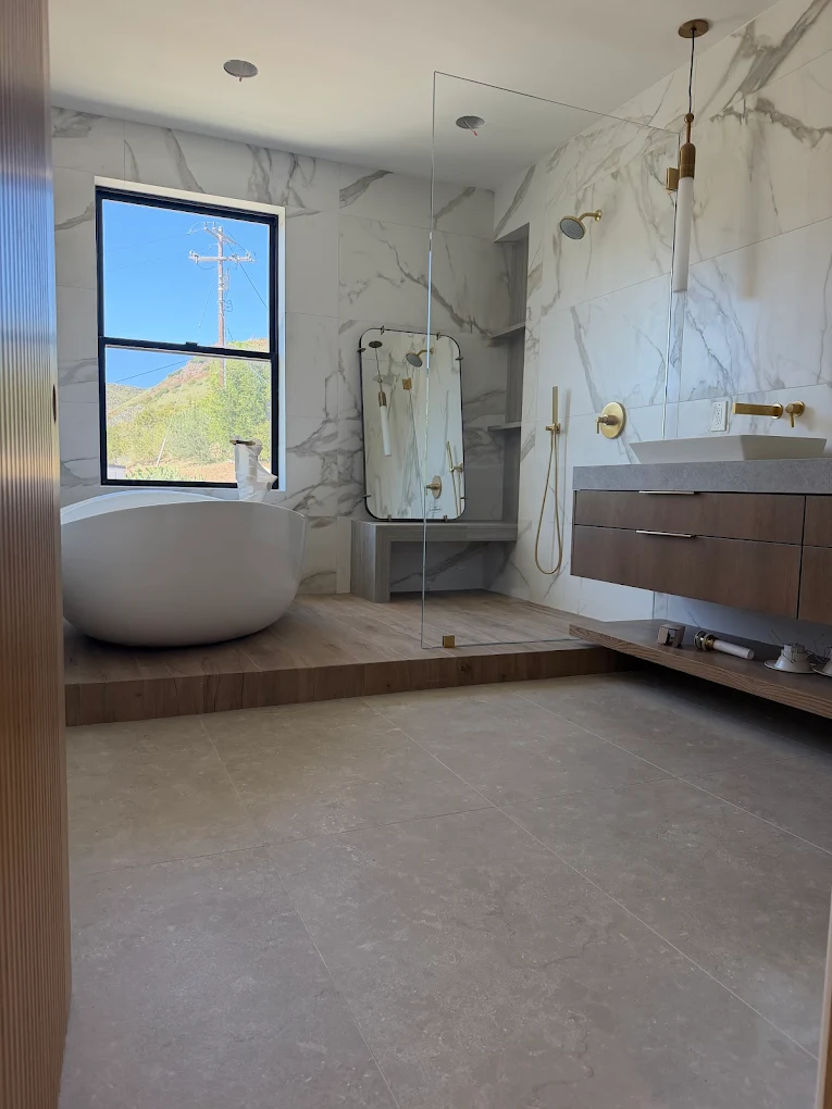 Los Angeles County bathroom remodel by EG Construction